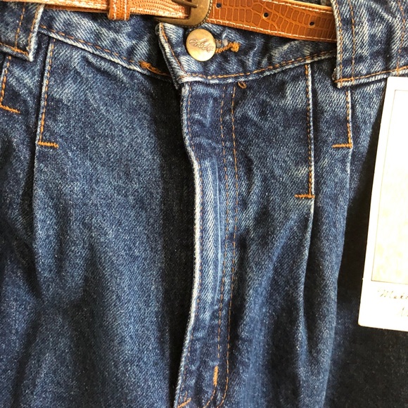 Chic 70s Vintage High Rise Denim Western Jeans - Picture 4 of 7